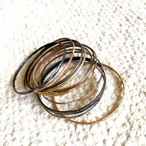 2/$5 SALE Thin Metal Bangle Bracelets